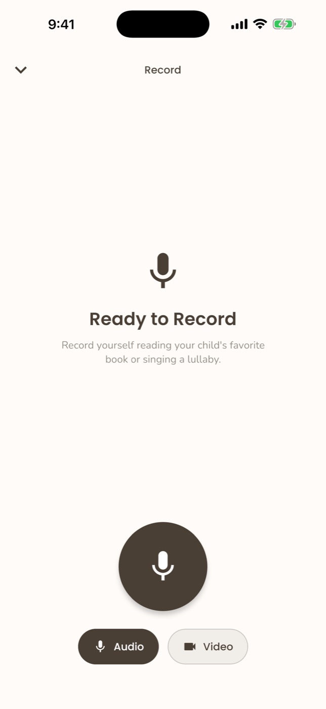 The Sleepy Moon record screen